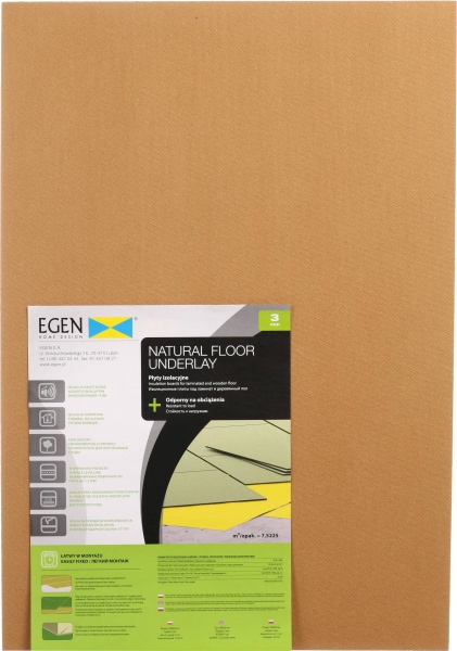 Подложка Egen Underfloor 3х590х850 мм 