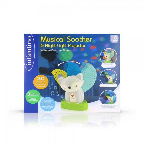 Ночник Infantino Лисенок с подвижным хвостиком 302021