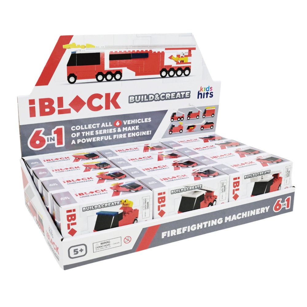 Игрушка-конструктор Iblock Kids hits JUNIOR Пожарная (в ассортименте) KH51/004