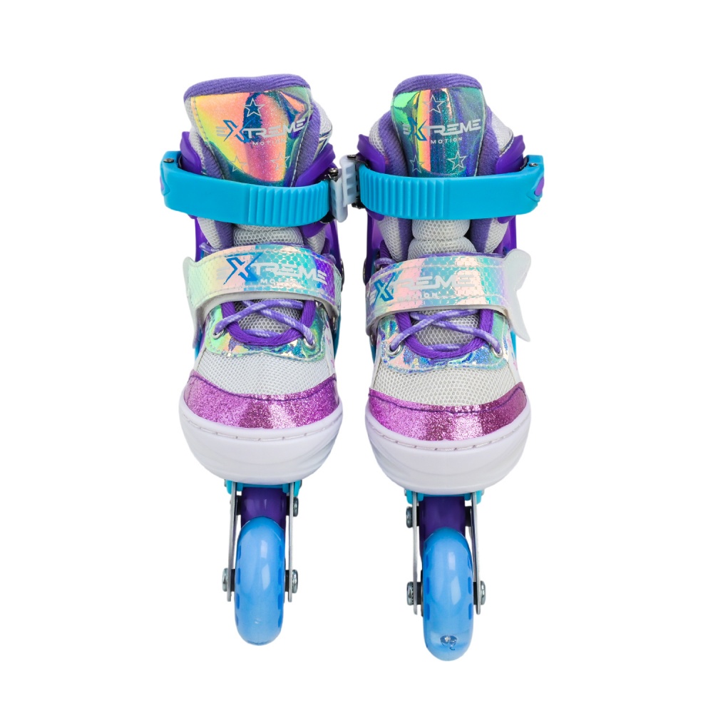 Роликовые коньки Shantou Extreme Motion RL25433 р. 30-33 фиолетовый