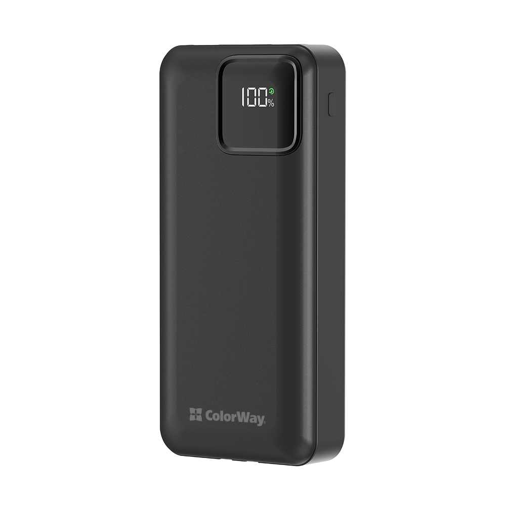 Повербанк ColorWay Optimal Power 20000 mAh black (CW-PB200LPB5BK-PDD)
