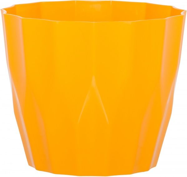 Горшок пластиковый Elsa Карат 190 круглый 3,6л желтый 