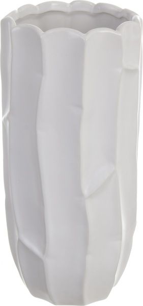 Ваза керамічна Лорет 13,5х28 см біла
