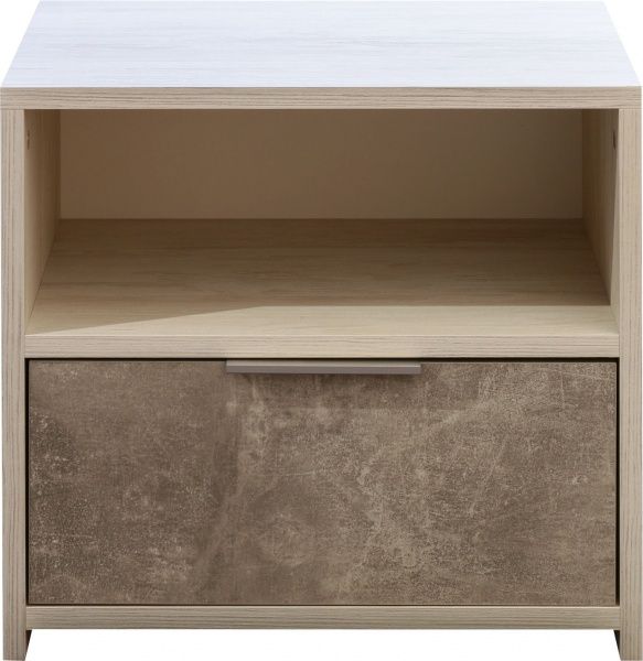 Тумба прикроватная Фонте ФН-ТКр-1 артвуд светлый/ателье светлое