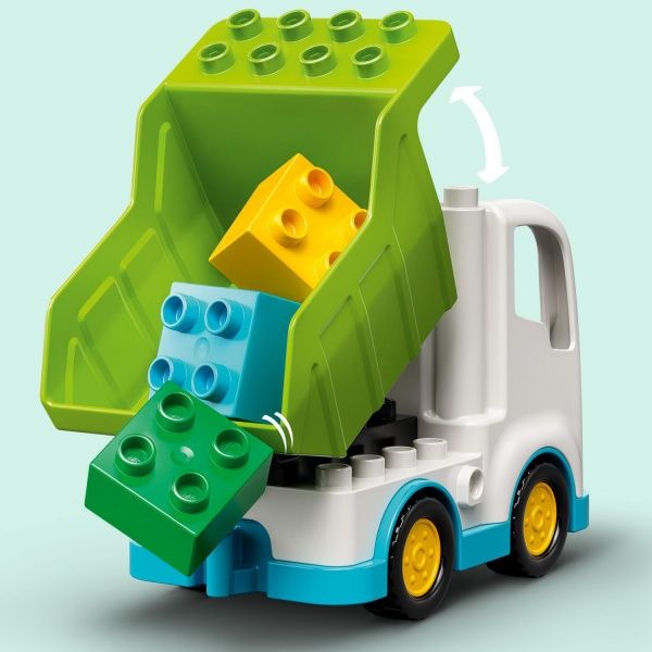 Конструктор LEGO DUPLO Мусоровоз и контейнеры для раздельного сбора мусора 10945