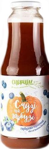 Сок Тыквенно-черничный с мякотью без сахара 1л 