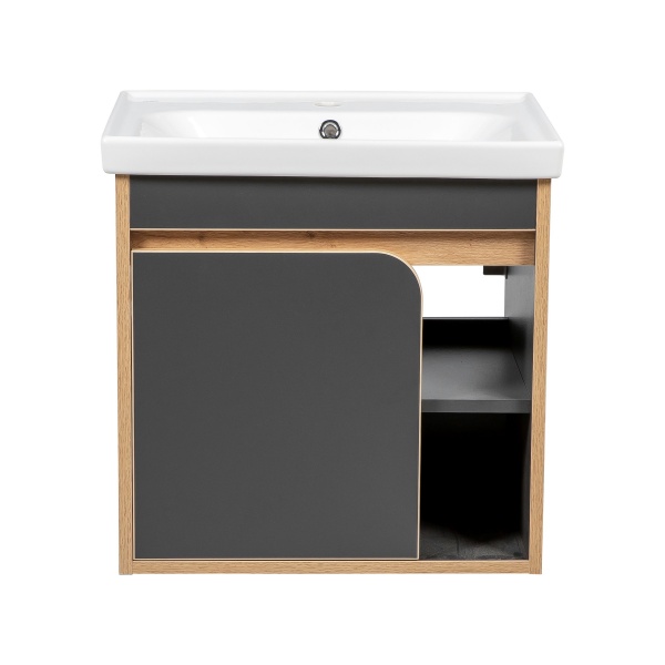 Тумба підвісна Aqua Rodos Темпо 60 см з умивальником Frame