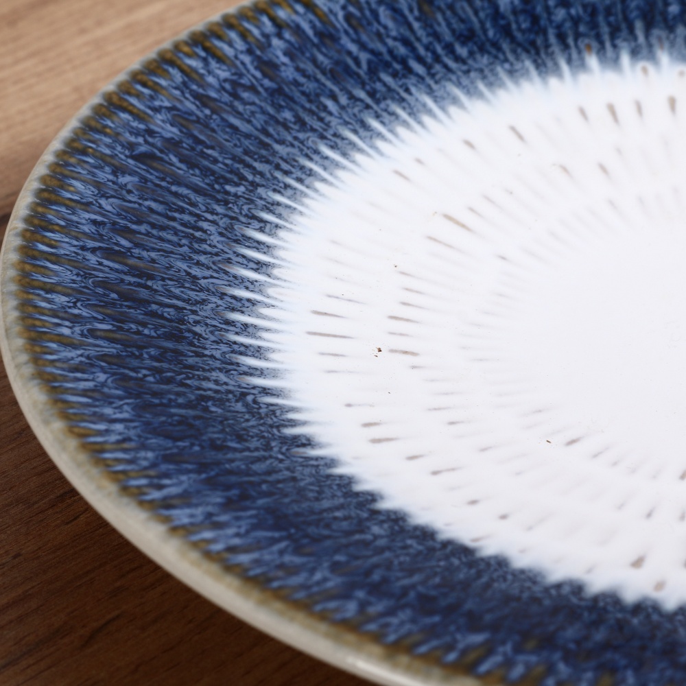 Тарілка обідня Bella Vita Blue Scar 22 см 2 сорт