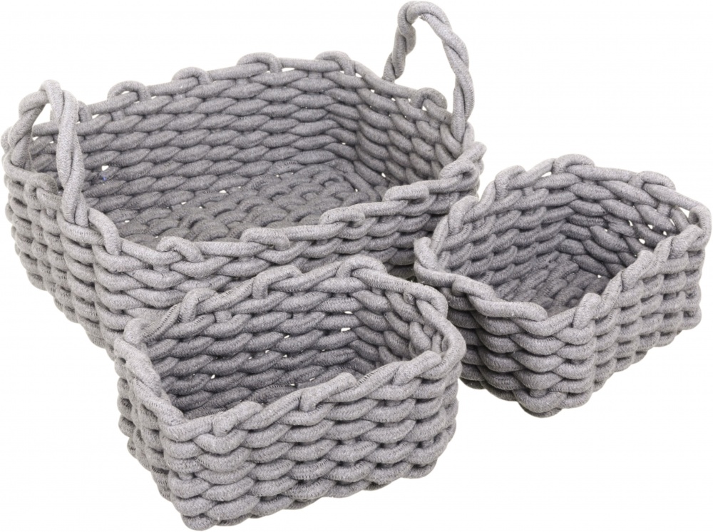 Набір кошиків 3 шт. Enea,сірий Sensio