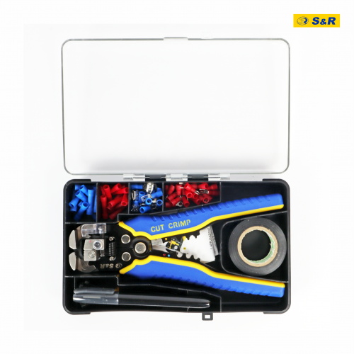 Інструмент для зняття ізоляції S&R 3 в 1 автоматичний з набором аксесуарів 580000198