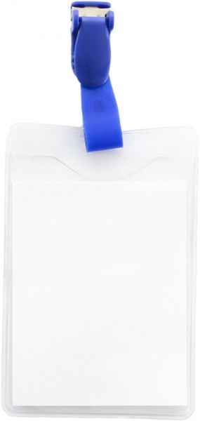 Бейдж вертикальный E41405 с фиксатором Economix