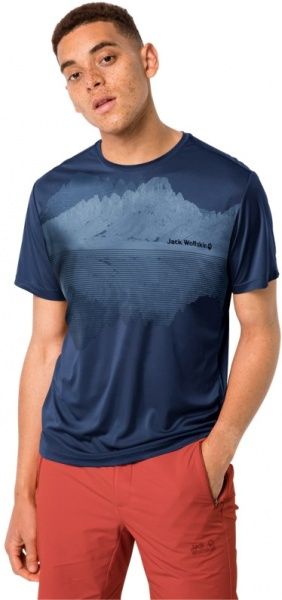 Футболка Jack Wolfskin PEAK GRAPHIC T M 1807181-1024 XL темно-синій