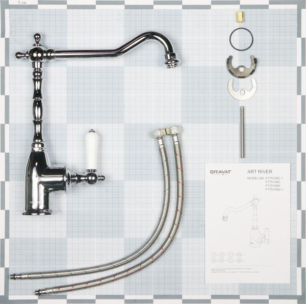 Змішувач для кухні Bravat ART F775109C