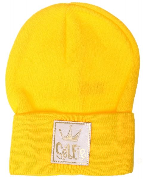 Шапочка детская для девочки Kraft+ 2641 р.50 желтый 