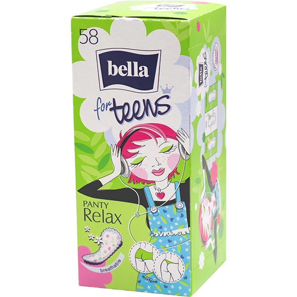 Прокладки ежедневные Bella Panty for Teens Relax 58 шт.