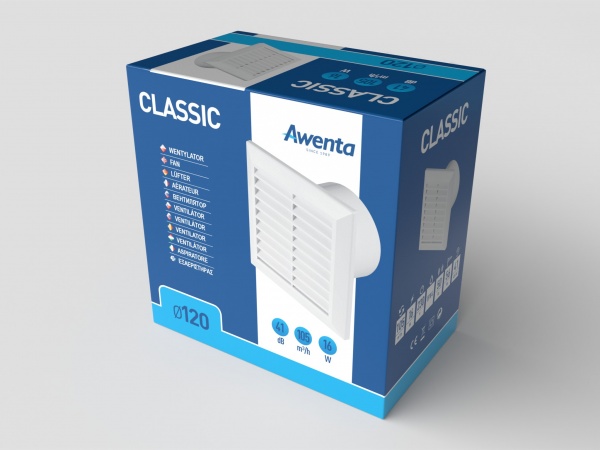 Вентилятор канальний Awenta CLASSIC 120 WC120