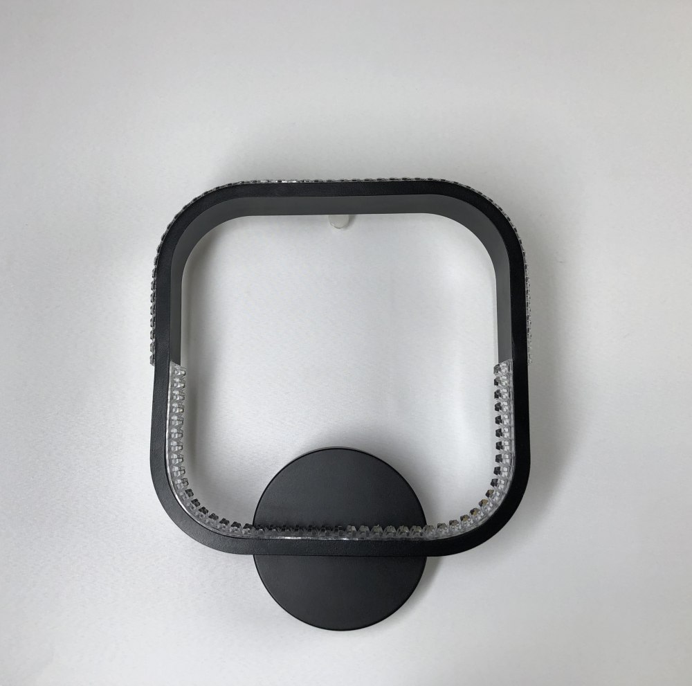 Бра Luminaria 1x22 Вт без цоколя чорний AKRILIKA SQUARE 22W 1S BLACK