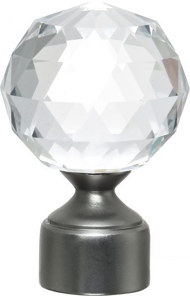 Наконечник Cardinal Кристал-куля набірний d19 мм сатин нікель 
