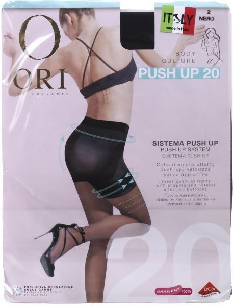 Колготки женские ORI Push-Up 20 Den Nero р. 2 черный 1 шт. 