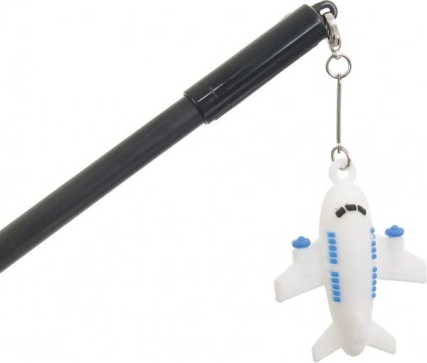 Ручка гелевая черная Самолет 