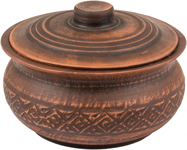 Горщик з кришкою 1,5 л керамічний