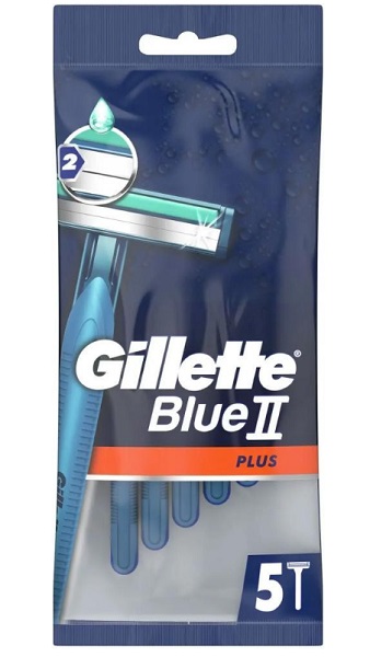 Одноразова бритва Gillette Blue II Plus 5 шт.