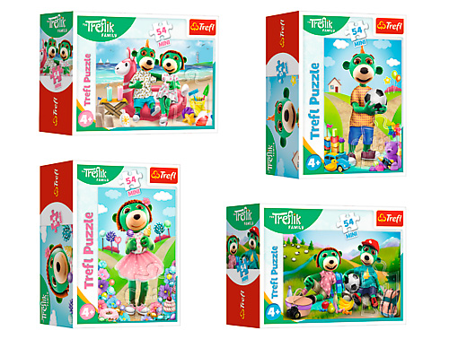 Пазлы Trefl Веселый мир Трефлика 54199