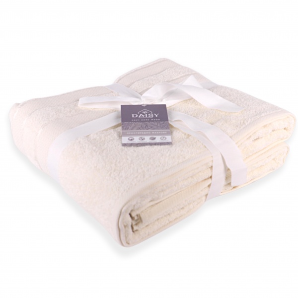 Простынь махровая 200x220 см молочный ТЕКС 