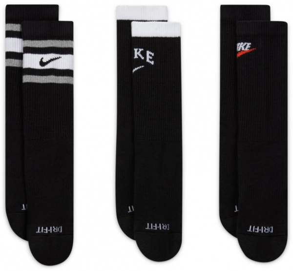 Шкарпетки Nike EVERYDAY PLUS CUSH CREW DH3415-902 р.XL чорний