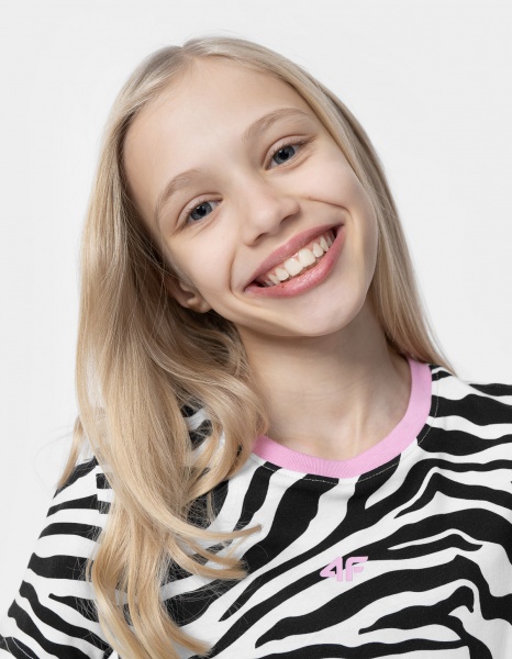 Футболка 4F TSHIRT F1011 4FJSS23TTSHF1011-11A р.140 білий