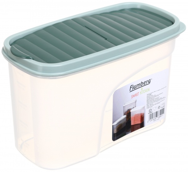Емкость для хранения Sand 1,2 л травяная Flamberg Smart Kitchen