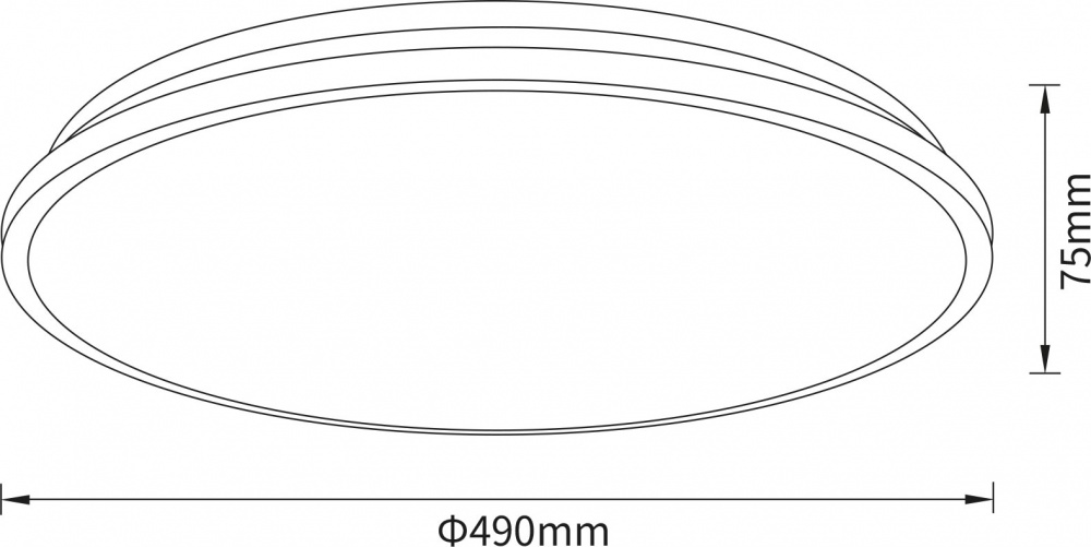 Светильник потолочный Sensio Terez 60 Вт белый 3000-6500 К AR-N250421014