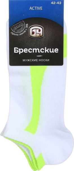 Шкарпетки чоловічі БЧК Active 2323 119 р. 27 біло-салатовий 