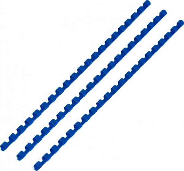 Пружина для брошурування D&A пластикова 25 мм синя 50 шт. 1220201250506 