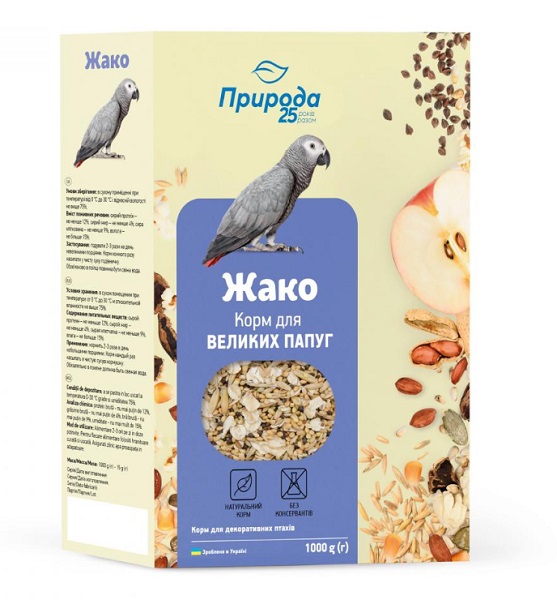 Корм Природа Жако 1 кг PR740147