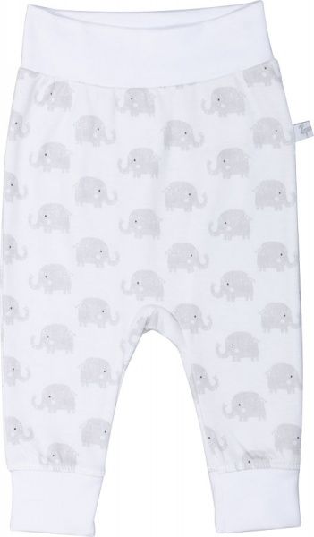 Ползунки Фламинго Слоны 68 белый с серым 682-222-17 