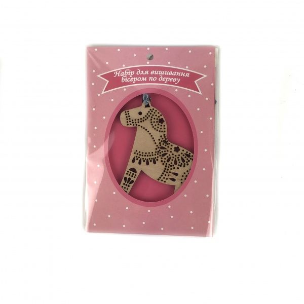 Набор для творчества Вышивание бисером по дереву Конь Аплі-Краплі 