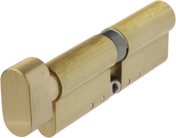 Цилиндр Abus KD15 50x50 ключ-вороток 100 мм матовая латунь