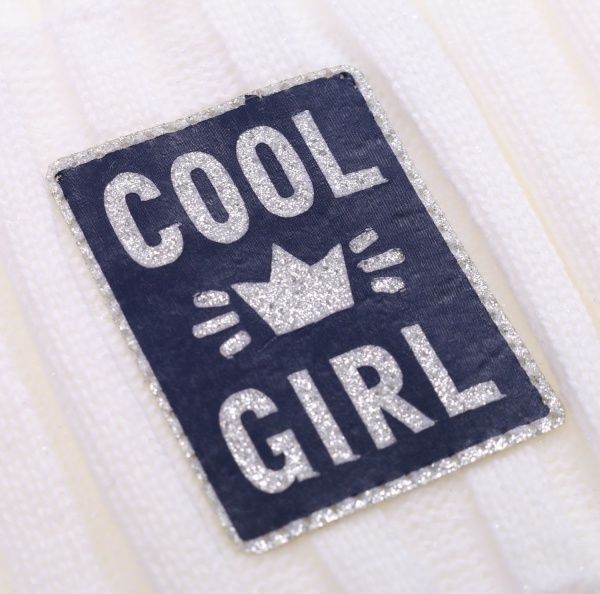 Шапочка детская для девочки Kraft+ 2560 р.52 белый 