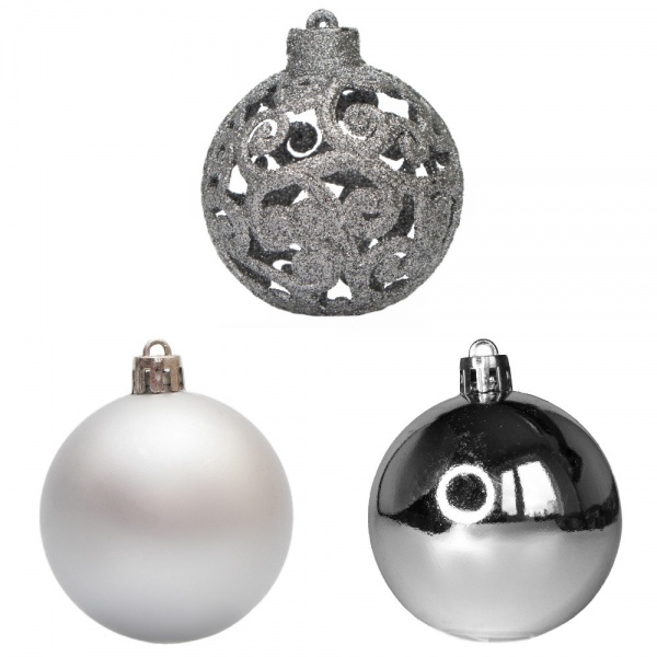 Набір ялинкових куль Девілон 251703 d60 мм 6 шт./уп. 