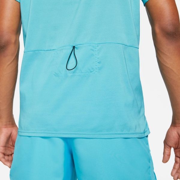 Футболка Nike M NK RN DVN RISE 365 SS DA1305-447 р. L бірюзовий