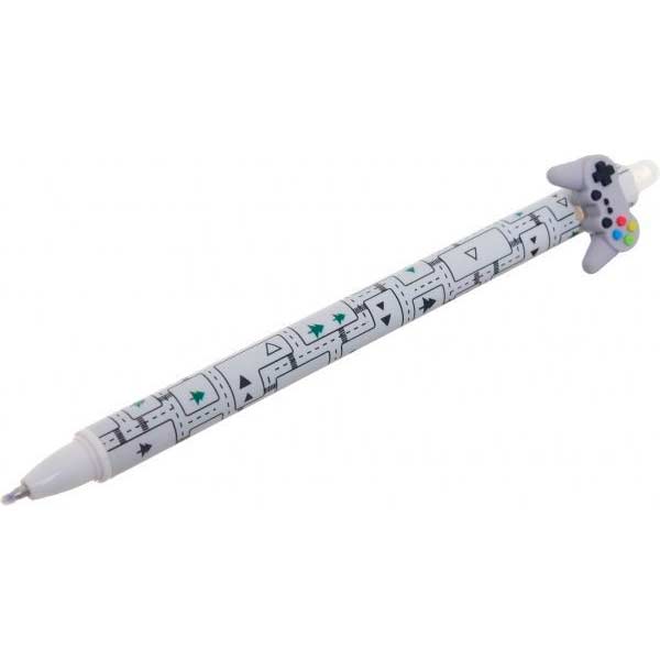 Ручка гелевая пиши-стирай Игры серая