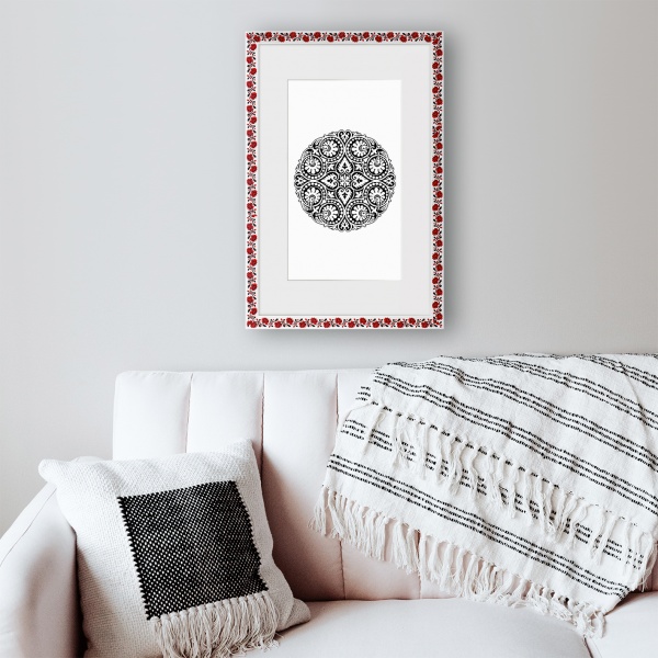 Рамка MARCO decor 2313 1 фото 21х30 см белый с черным 