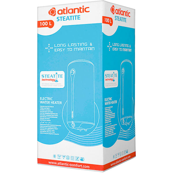 Бойлер Atlantic Ego Steatite 100 VM 100 D400-1-BC 1200W 