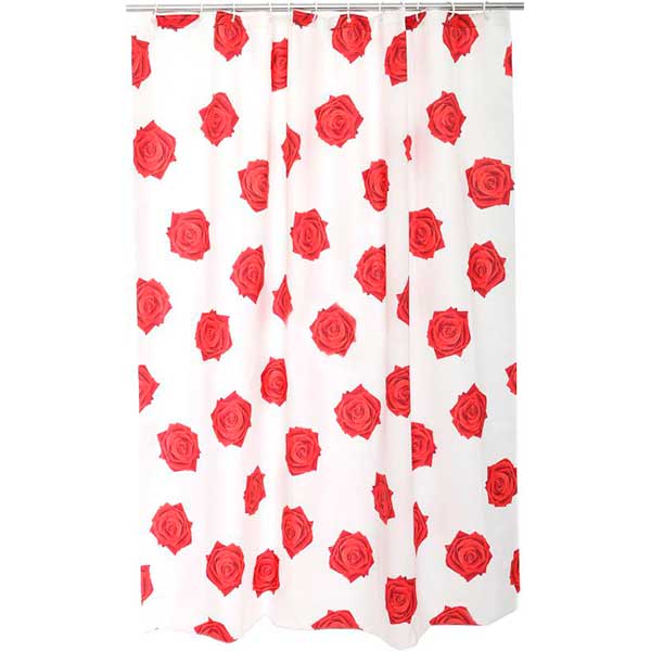 Штора для душа Bacchetta Rose rosso 06