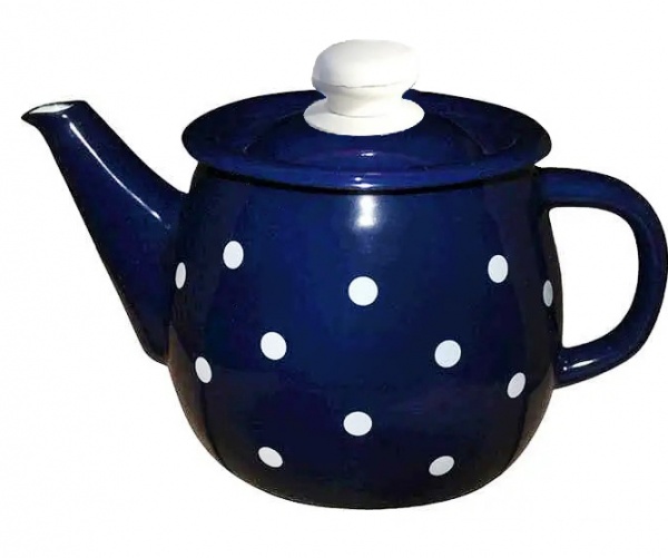 Чайник сферичний 1 л емаль споль Idilia