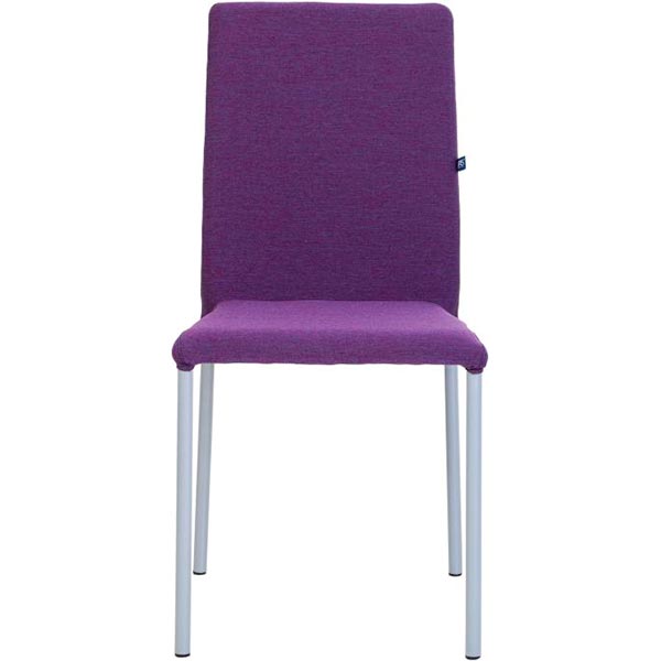 Стілець обідній Nowy Styl NIK ALU (BOX-4) (CH) GD-6 алюміній/фіолетовий
