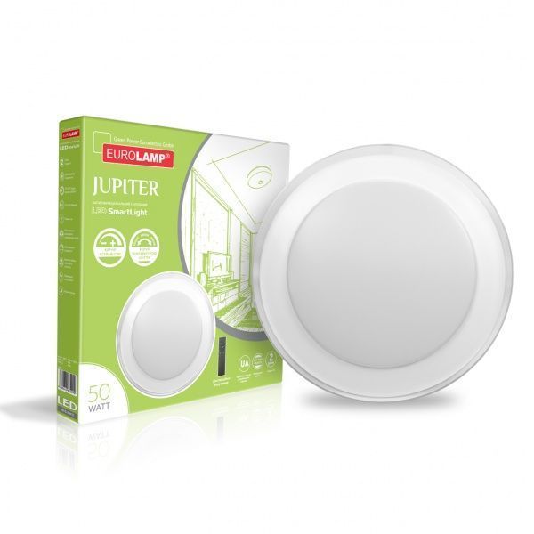 Светильник светодиодный Eurolamp Smart Light Jupiter с пультом ДУ 50 Вт белый 3000-6500 К LED-SL-50W-T3 