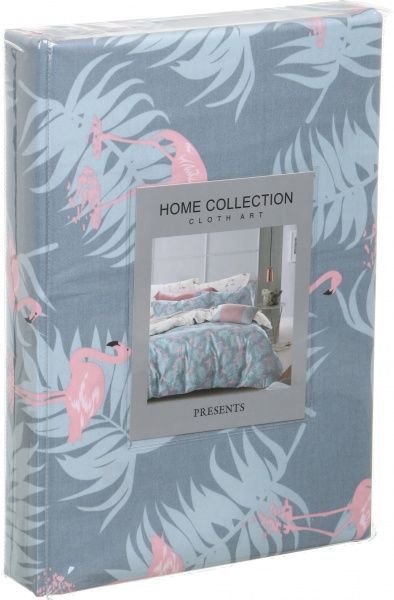 Комплект постельного белья Flamingo 2 бело-сине-розовый 