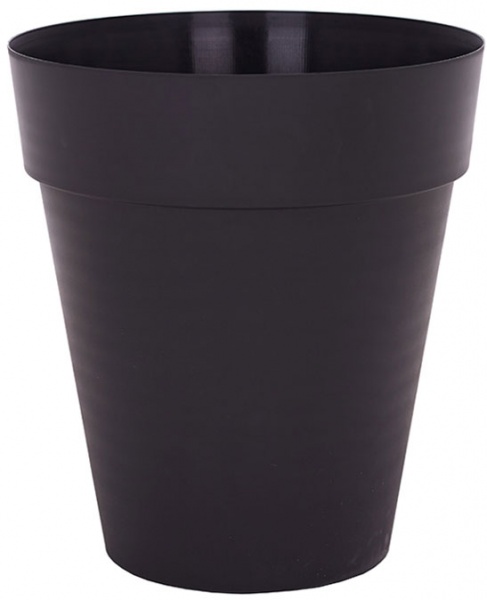 Горщик пластиковий Artevasi Capri круглий 38л антрацит 